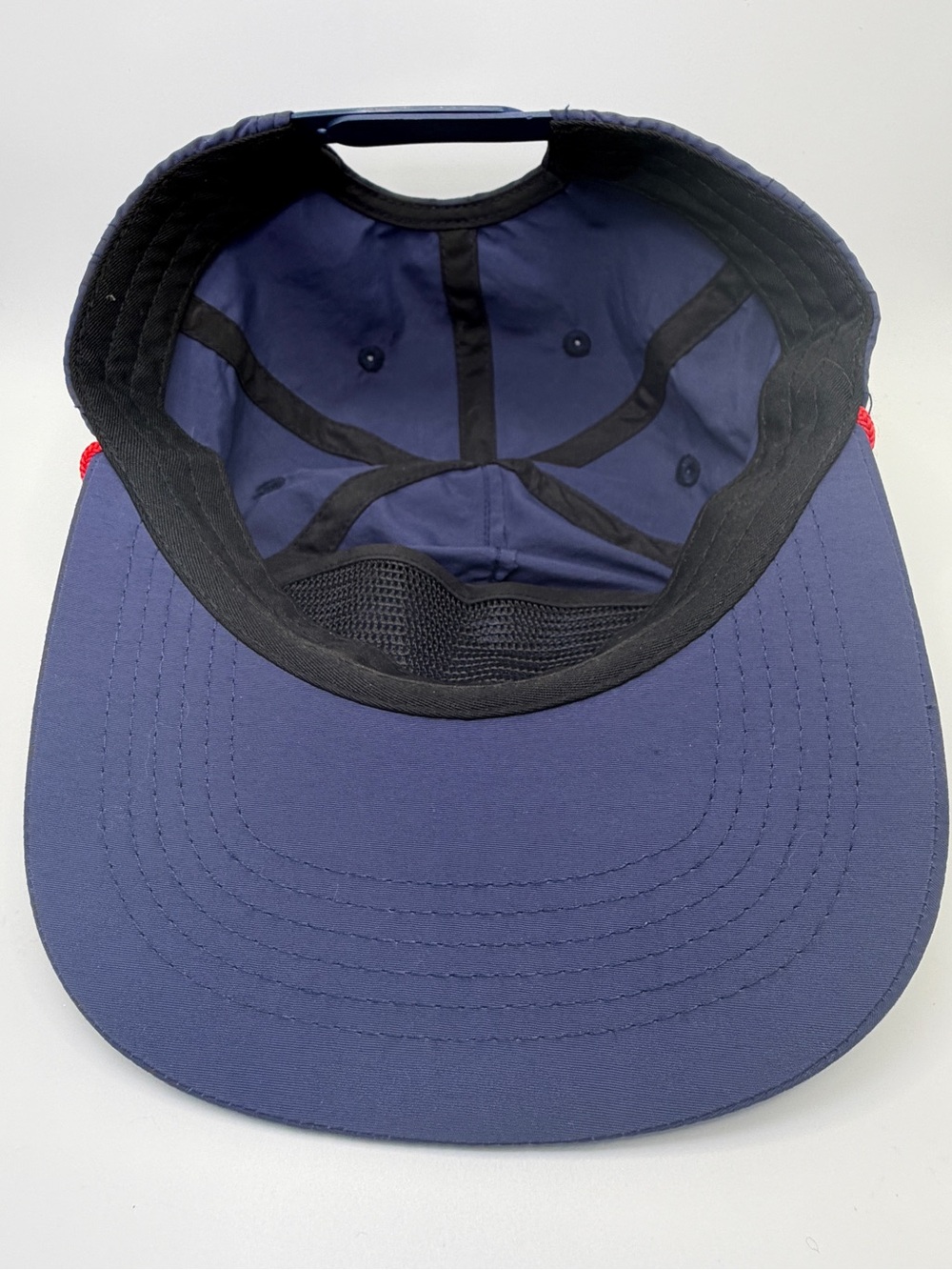 Ole Miss Mississippi Rope Hat Navy Red 5 Panel Snapback Cap Vintage 80s Inspired - Picture 5 of 10